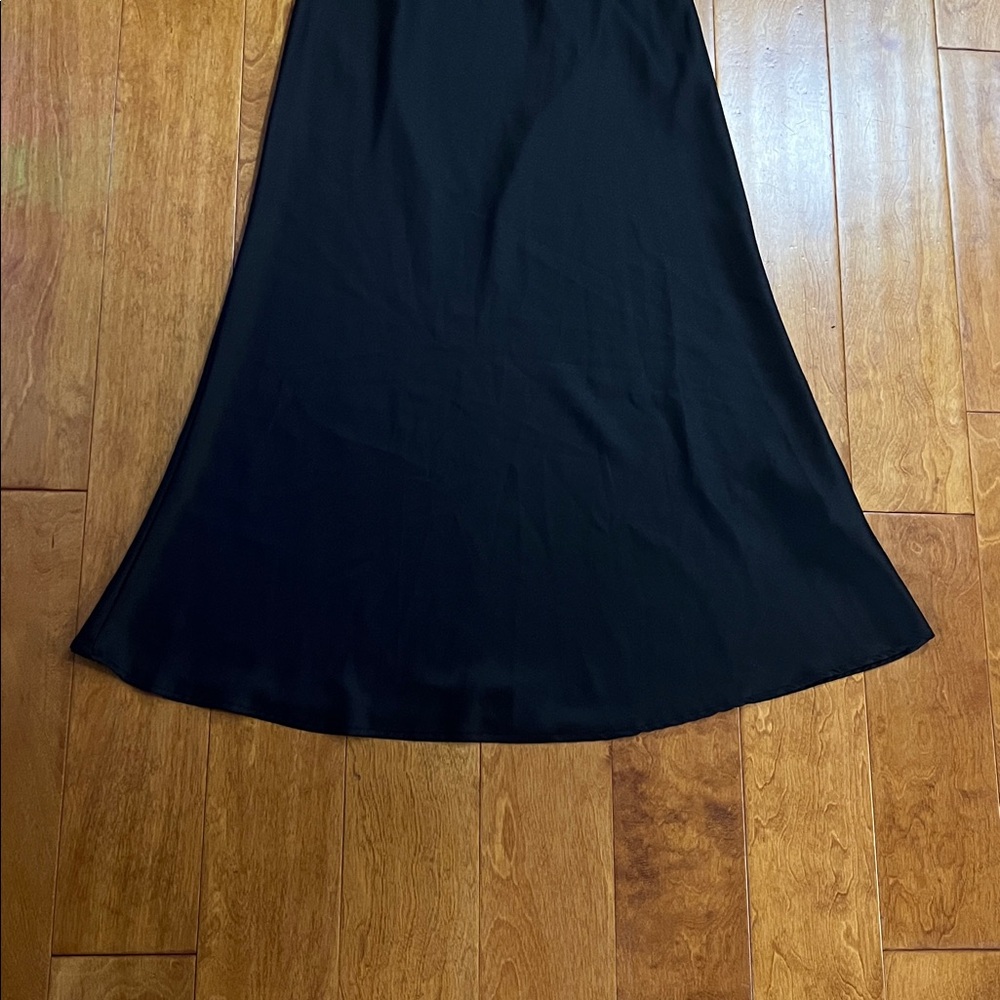 Forever 21 Y2K Black Lace Slip Dress Sz M Whimsigoth Grunge Fairy Romantic Midi - Picture 2 of 11